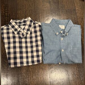Bundle of two Crewcuts Boys, short sleeved button-down shirts Size 6-7